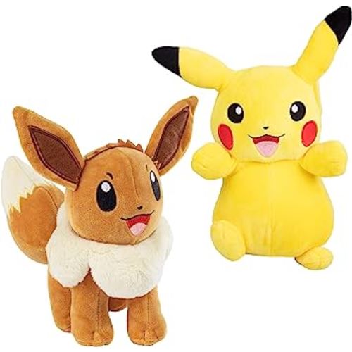 Pokemon 8" Eevee & Pikachu Plush Toy 2-Pack