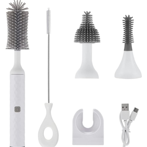 Amazon.com: WHNL Electric Bottle Brush, 4 Piece Bottle Brush Set with Baby Bottle Brush Cleaner, Nipple Brush, Pacifier Cleaner, Straw Cleaner Brush, Gifts for Newborns and Mothers, White : Baby
