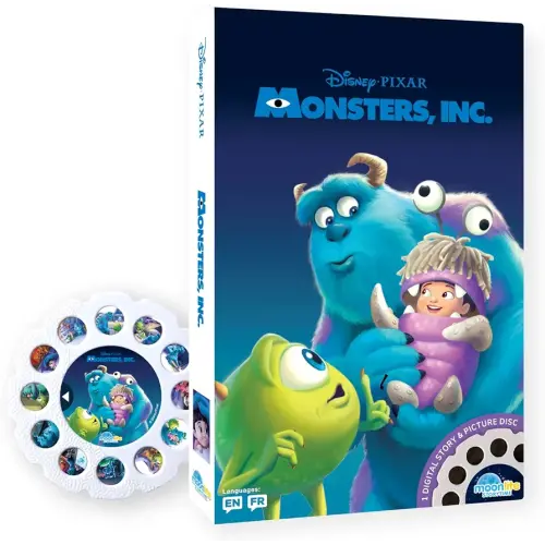 Moonlite Storytime Monsters Inc Storybook Reel, A Magical Way to Read Together, Digital Story for Projector, Fun Sound Effects, Learning Gifts for Kids Ages 3+ Years and Up