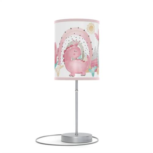 Pink dinosaur lamp, Dinosaur nursery decor, Dino lamp, Rainbow nursery, Rainbow dinosaur lamp, Girls room lamp, Dino baby gift, Dino - PiD