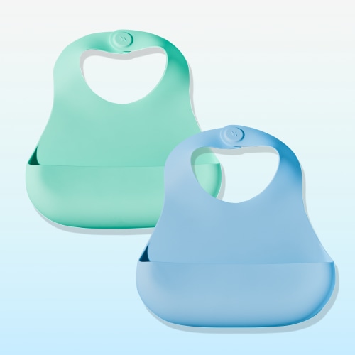 Magnetic Bib Set - Blueberry Burst + Kiwi Bliss