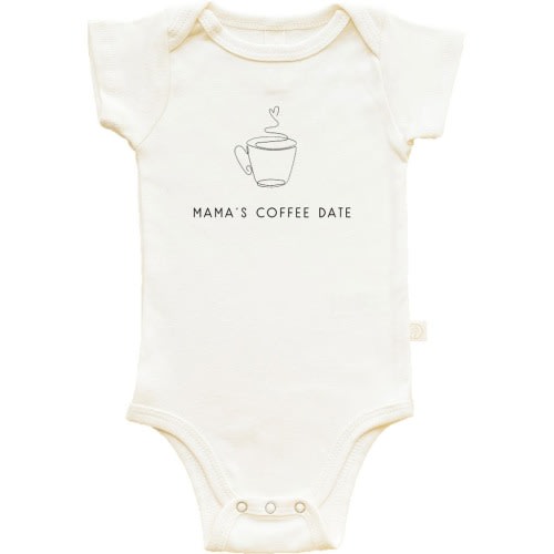 Baby Mama's Coffee Date Organic Cotton Bodysuit, Size: 3-6M