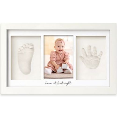 KeaBabies Baby Hand and Foot Print Kit, Duo Baby Picture Frame for Newborn, Baby Keepsake Frames (Alpine White)