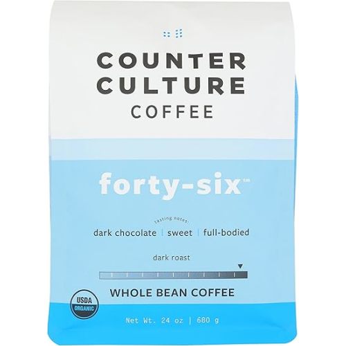 COUNTER CULTURE COFFEE Organic Forty Six Blend Whole Bean Coffee, 24 OZ