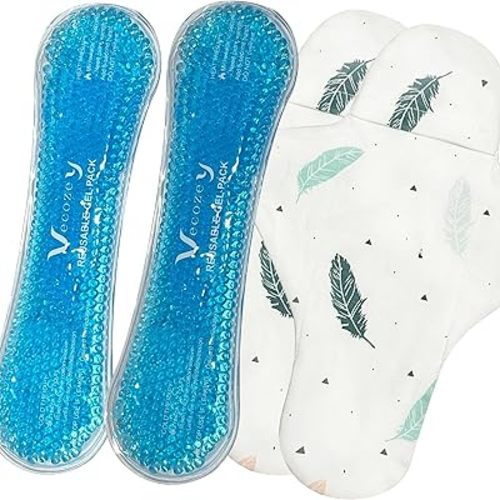2 Perineal Ice Packs for Postpartum Care, Reusable Hot & Cold Gel Ice Wraps with Washable Cotton Sleeves, Cooling Ice Pads Effective Relief for Post partum Pain, Hemorrhoids, Delivery
