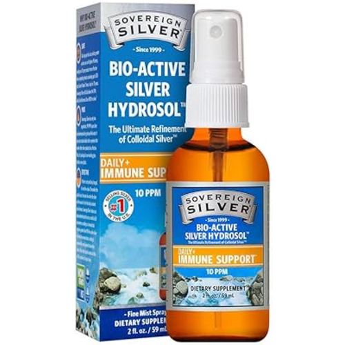 Sovereign Silver Bioactive Silver Hydrosol 10 PPM Fine Mist Spray, 2 oz.
