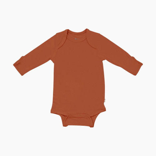Kyte Baby Long Sleeve Bodysuit - Rust, 3-6 Months