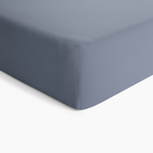 Natemia Organic Cotton Fitted Crib Sheet - Folkstone Grey