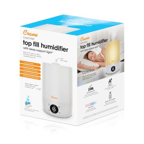 Cool Mist Humidifier - 1gal w/ Sleep Support Light - Crane Baby