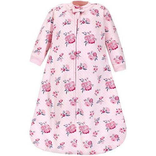 Hudson Baby Unisex Baby Premium Quilted Long Sleeve Sleeping Bag and Wearable Blanket