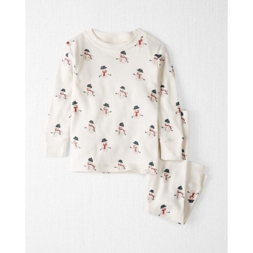 Baby Organic Cotton Pajamas Set in Snowman