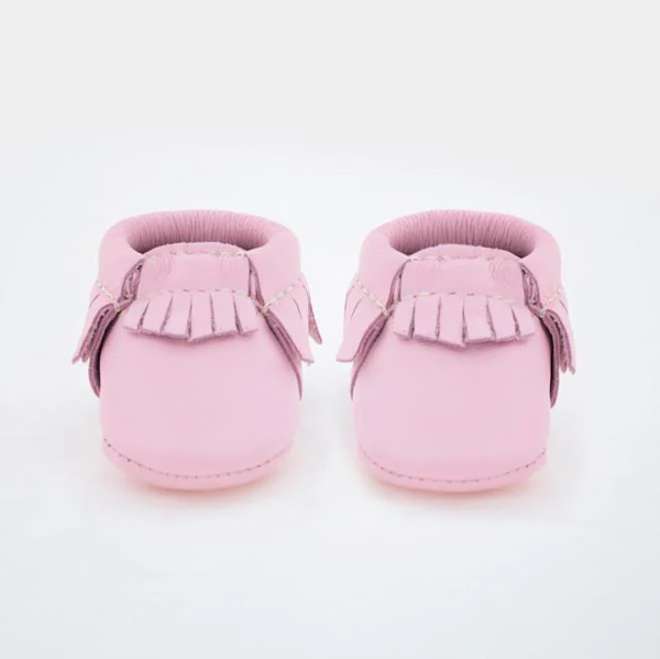 Freshly Picked Newborn Moccasin - Rose Pink