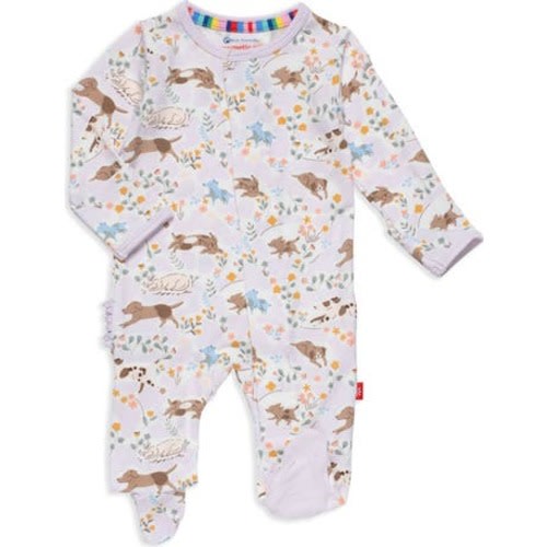 Best Fur End Ruffle Butt Footie, Newborn