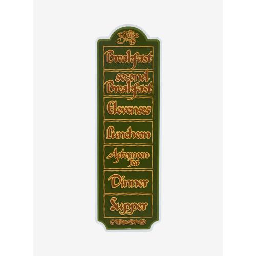 The Lord of the Rings Hobbit Mealtimes Wall Sign - BoxLunch Exclusive