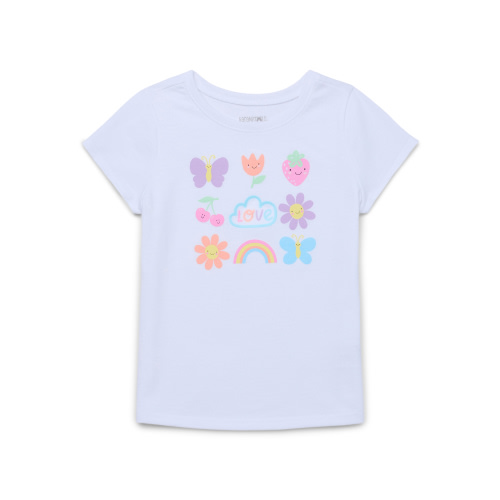 Garanimals Toddler Girl Short Sleeve Graphic T-Shirt, Sizes 18M-5T