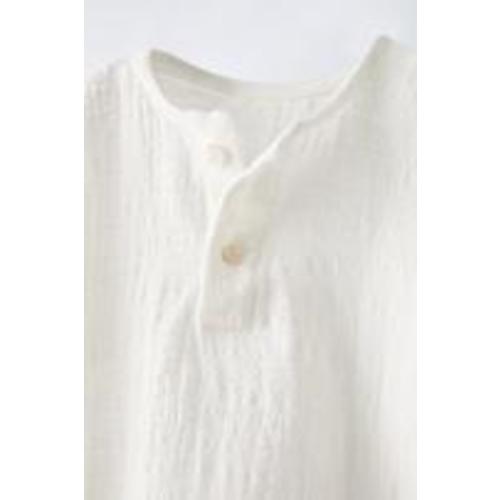 TEXTURED POLO SHIRT - Oyster-white | ZARA United States