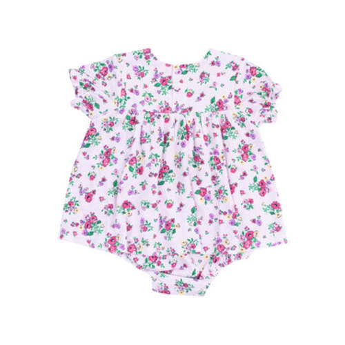 Smocked Ruffle Bubble with Skirt - Preppy Roses – Angel Dear