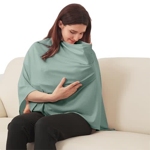 Soft and Breathable Nursing Cover for Breastfeeding - Full Coverage, Machine Washable Breast Feeding Cover for Women