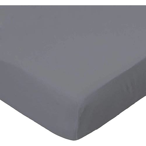 SheetWorld Baby Fitted Bassinet Sheet Fits Nuna Mixx 12 x 29 inches, 100% Cotton Woven Sheet, Unisex Boy Girl, Dark Grey Woven, Made in USA