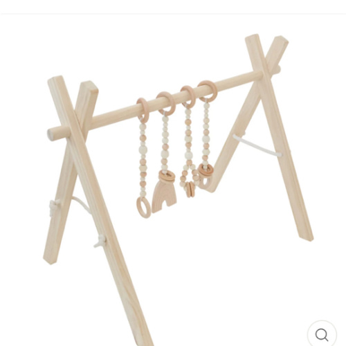 Poppyseed Play Wood Baby Gym + Toys | Modern Nursery