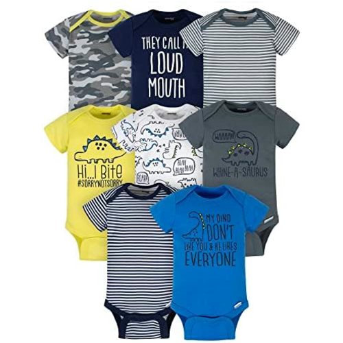 Onesies Brand baby-boys 8-pack Short Sleeve Mix & Match Bodysuits