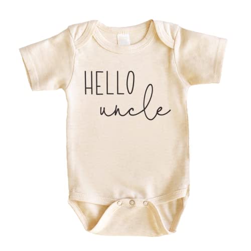 Bump and Beyond Designs Hello Uncle Shirt Surprise Baby Announcement Gift Uncle