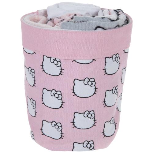 Hello Kitty Washcloths &amp; Basket Set