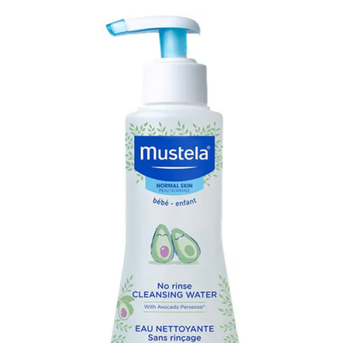 Mustela Baby Cleansing Water - No-Rinse Micellar Water - with Natural Avocado & Aloe Vera - for Baby's Face, Body & Diaper - 1 or 2-Pack - Various Sizes
