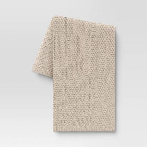 Oversized Recycled Knit Throw Blanket Brown - Threshold™