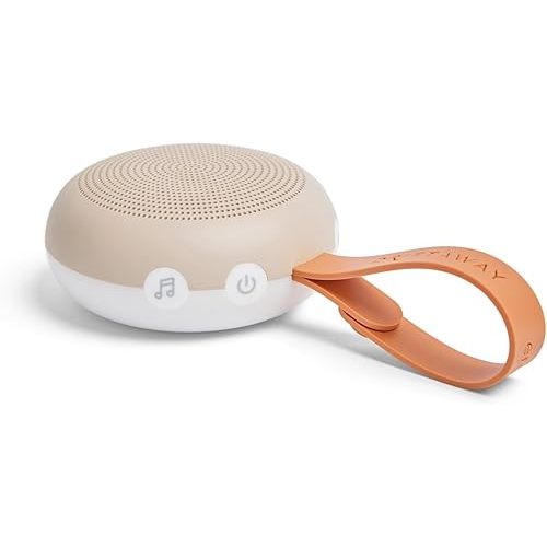 ergoPouch Drift Away White Noise Machine – Portable Sound Therapy for Baby & Adult, 7 Soothing Sounds, Rechargeable Battery, Adjustable Light - Home, Travel, and Registry Gift