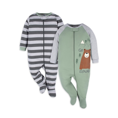 Gerber Baby Boy Sleep N Play, 2-Pack, Sizes Newborn - 3/6 Months