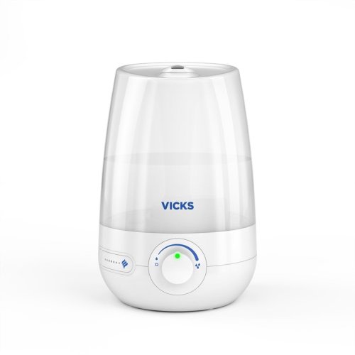 Vicks 1 Gallon Filter Free Cool Mist Ultrasonic Humidifier, VUL545, White