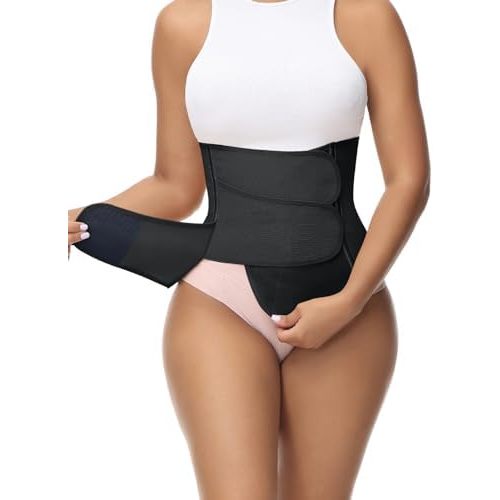 SHAPSHE Waist Trainer for Women Postpartum Recovery Wrap Waist Cincher Corset Shapewear Belly Band