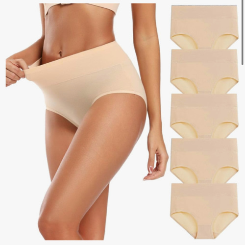 Molasus Women's Cotton Underwear High Waisted Full Coverage Ladies Panties (Regular & Plus Size)