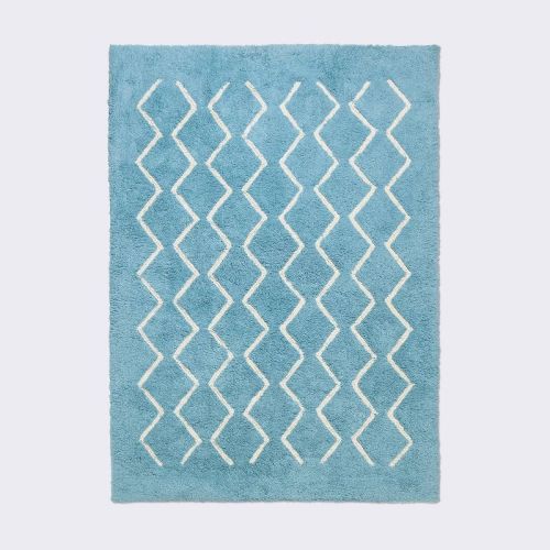 4'x6' Area Rug - Zig Zag/Blue - Cloud Island™