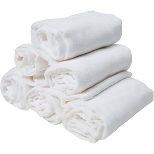 Cotton Burp Cloths, Prefold Cloth Diaper (2+3+2)