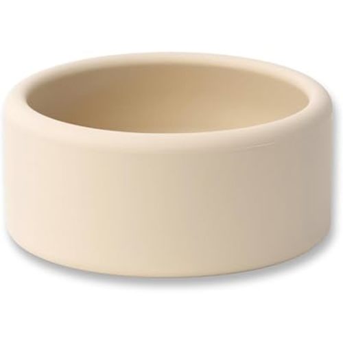 Solid Bowl, Weighted Silicone Baby Bowl, No-Division Kid Bowls, Microwave & Dishwasher Safe Silicone Bowls for Baby, Baby Feeding Supplies, No BPA, Oat Cream