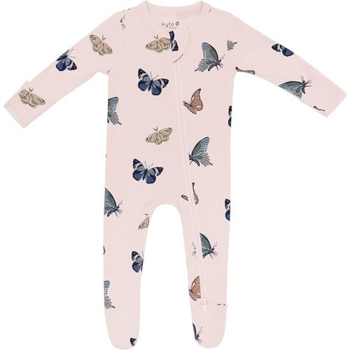 KYTE BABY Infant and Toddler Dual Zipper Footie, Ultra-Soft Rayon Made From Bamboo Sleeper, Boys and Girls Pajamas