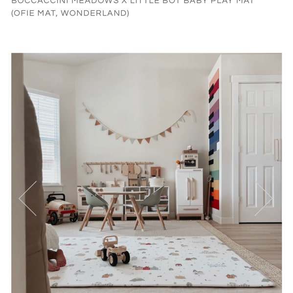 Boccaccini Meadows X Little Bot Baby Play Mat (Ofie mat, Wonderland)