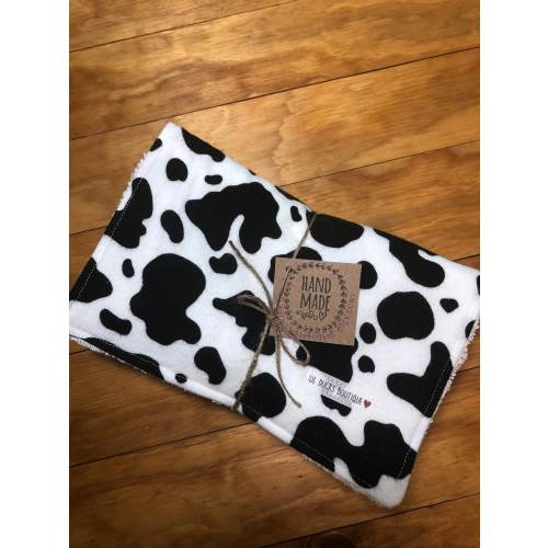 Cow Print Burp Cloths