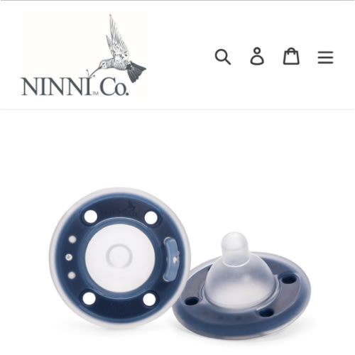 Ninni Pacifier- Blueberry 2 Pack Pacifier Like a Breast – Ninni Co