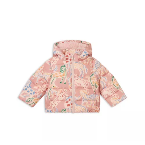 Girls' Prairie Horses Print Puffer Coat - Baby