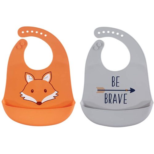 Hudson Baby Unisex Baby Silicone Bibs