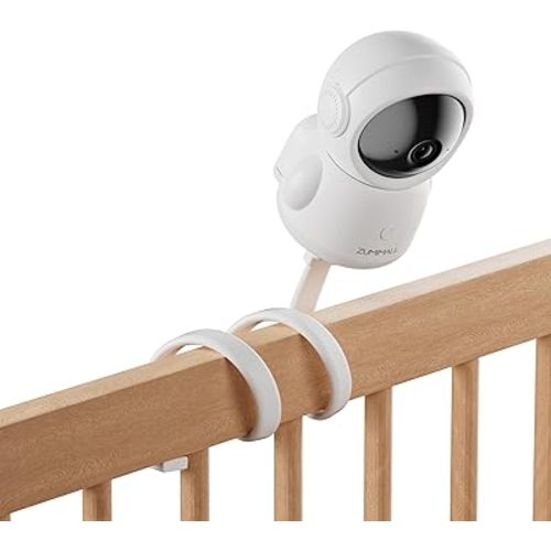 ZUMIMALL 360° Indoor Security Camera, 3MP Baby Monitor Camera, 24/7 Recording Wired Security Camera, 5G/2.4G WiFi Pet Camera, Cry Detection/One-Click Call/Real-Time Alarm/Auto Tracking/AI Analysis