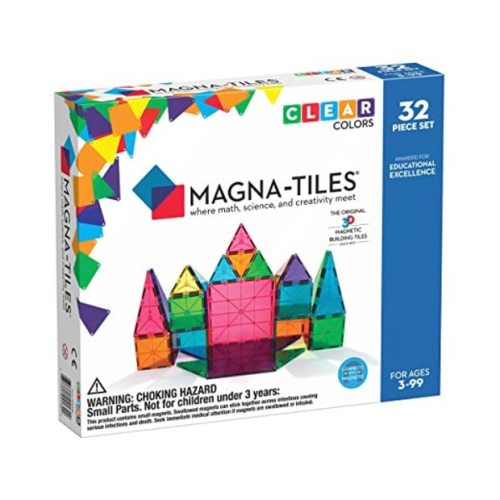 Magna-Tiles Magna-Tiles 32-Piece Clear Colors Set