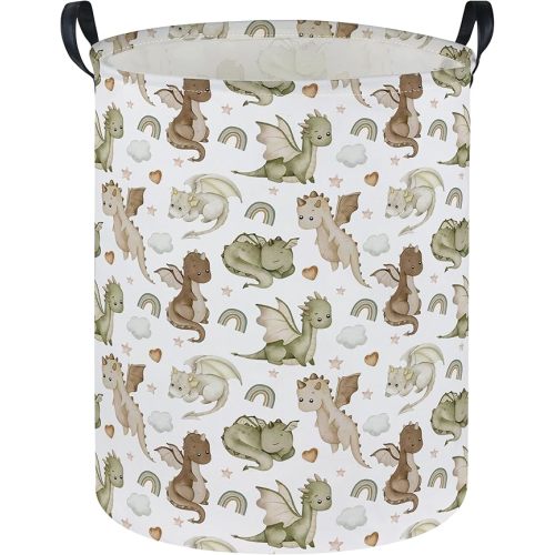Kids Laundry Basket Animal Hamper for Nursery Woodland Hamper Cute Kids Storage Bin Organizer Room Decor for Home(Woodland animal)