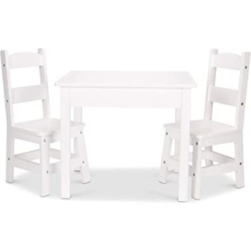 Melissa & Doug Wooden Table & Chairs - White