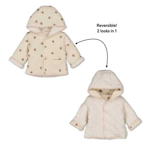 CUTE COOKIE - Reversible French Terry / Stepped Double Knit Jacket