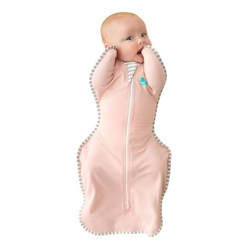 Love to Dream Swaddle UP, Baby Sleep Sack, Self-Soothing Swaddles for Newborns, Improves Sleep, Snug Fit Helps Calm Startle Reflex, New Born Essentials for Baby, 1.0 TOG, 5-8.5 lbs, Pink