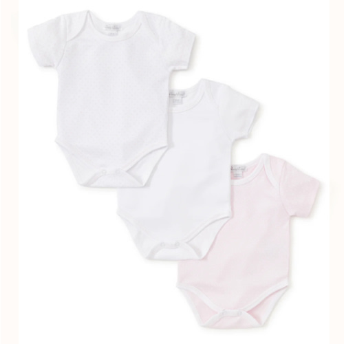 Kissy Dots Pink 3 Pack Bodysuit Set